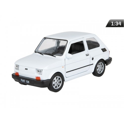 Model 1:34, PRL FIAT 126p, biały